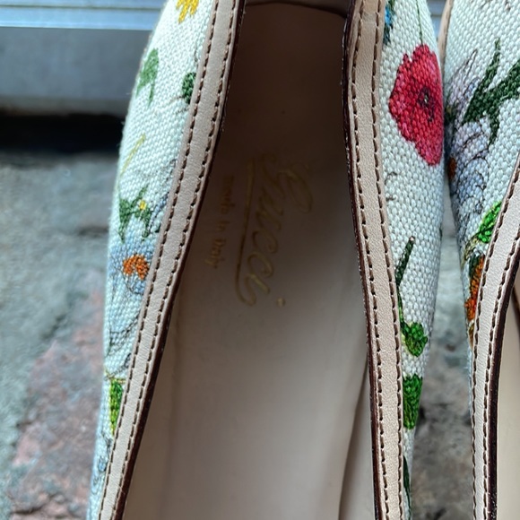 Gucci Floral Horsebit Heel Sz 9 - Picture 4 of 15